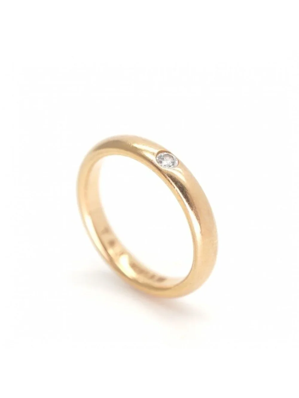 Harry Winston Round Cut Band Ring Classic Diamond Marriage Gold